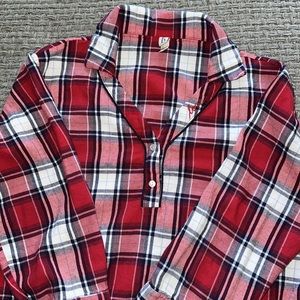 Plaid sleep shirt